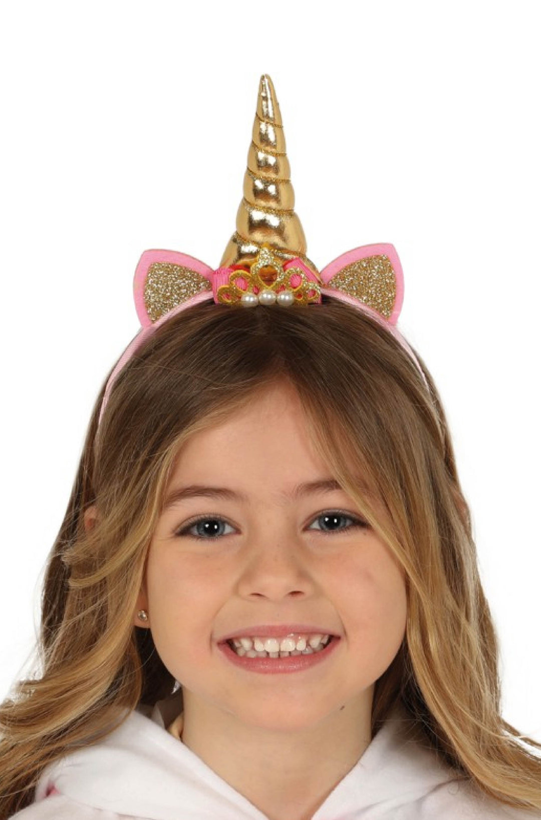UNICORN GOLDEN HEADBAND, CHILDREN SIZE - PartyExperts
