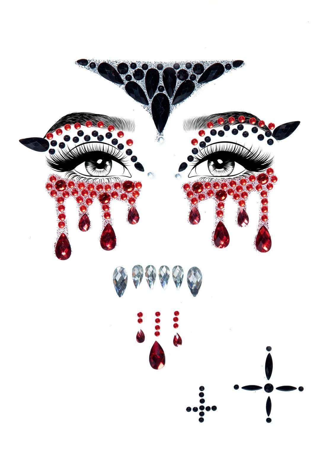 Vampire Rhinestone Stick-On Jewels.
