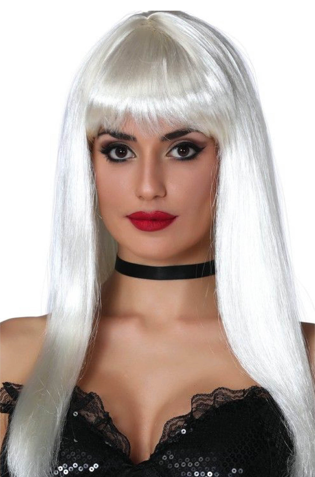 White Bob Wig.
