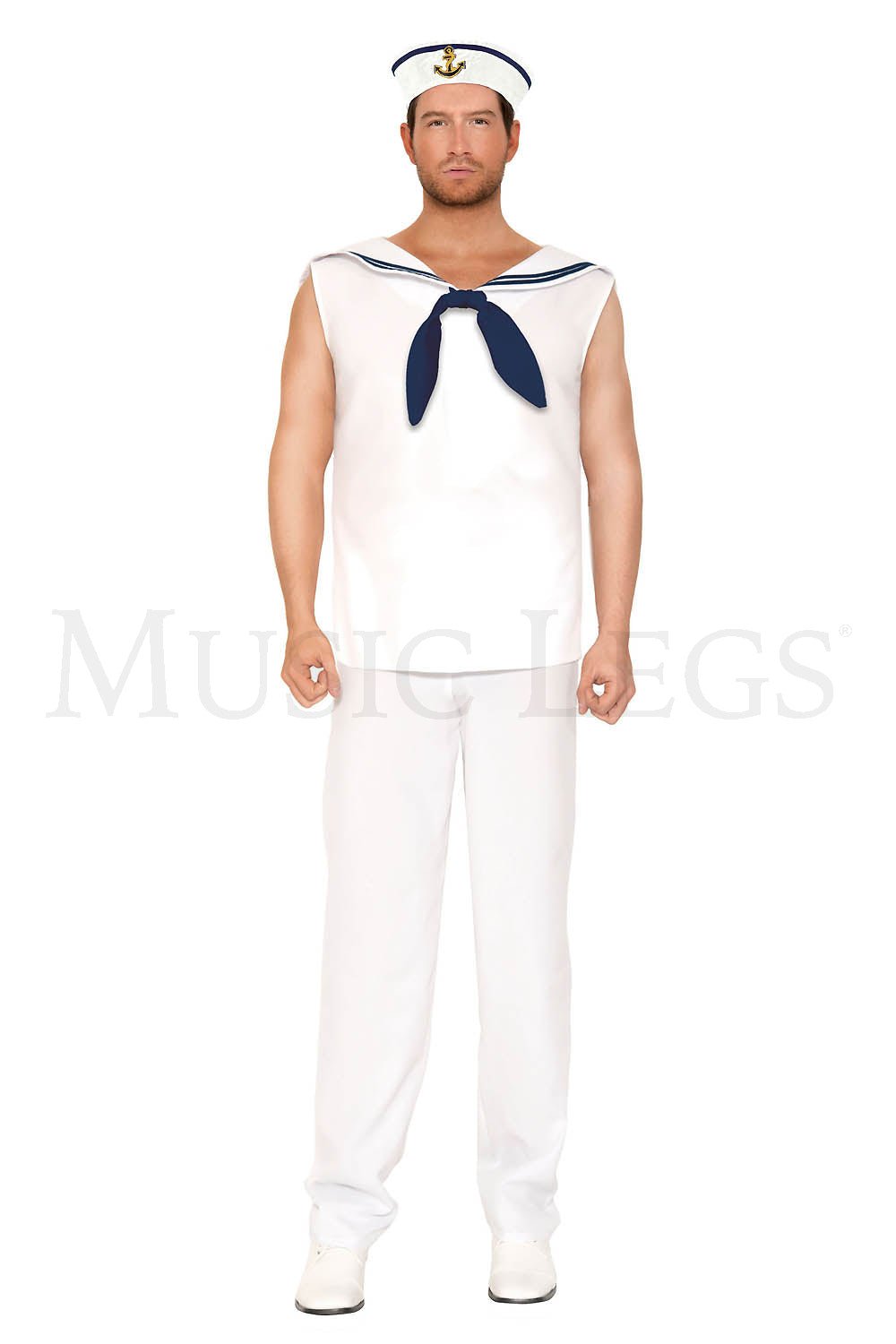 3 PC. sleeveless shirt with sailor collar and matching pants Includes: hat - PartyExperts