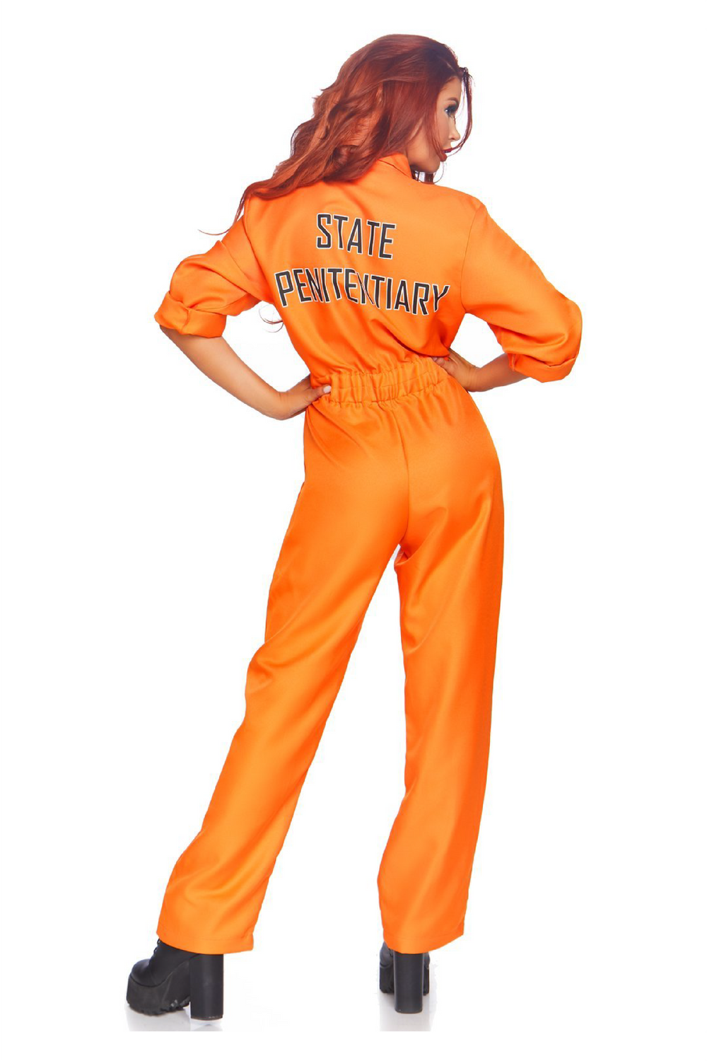 Women's Prison Jumpsuit Costume - PartyExperts