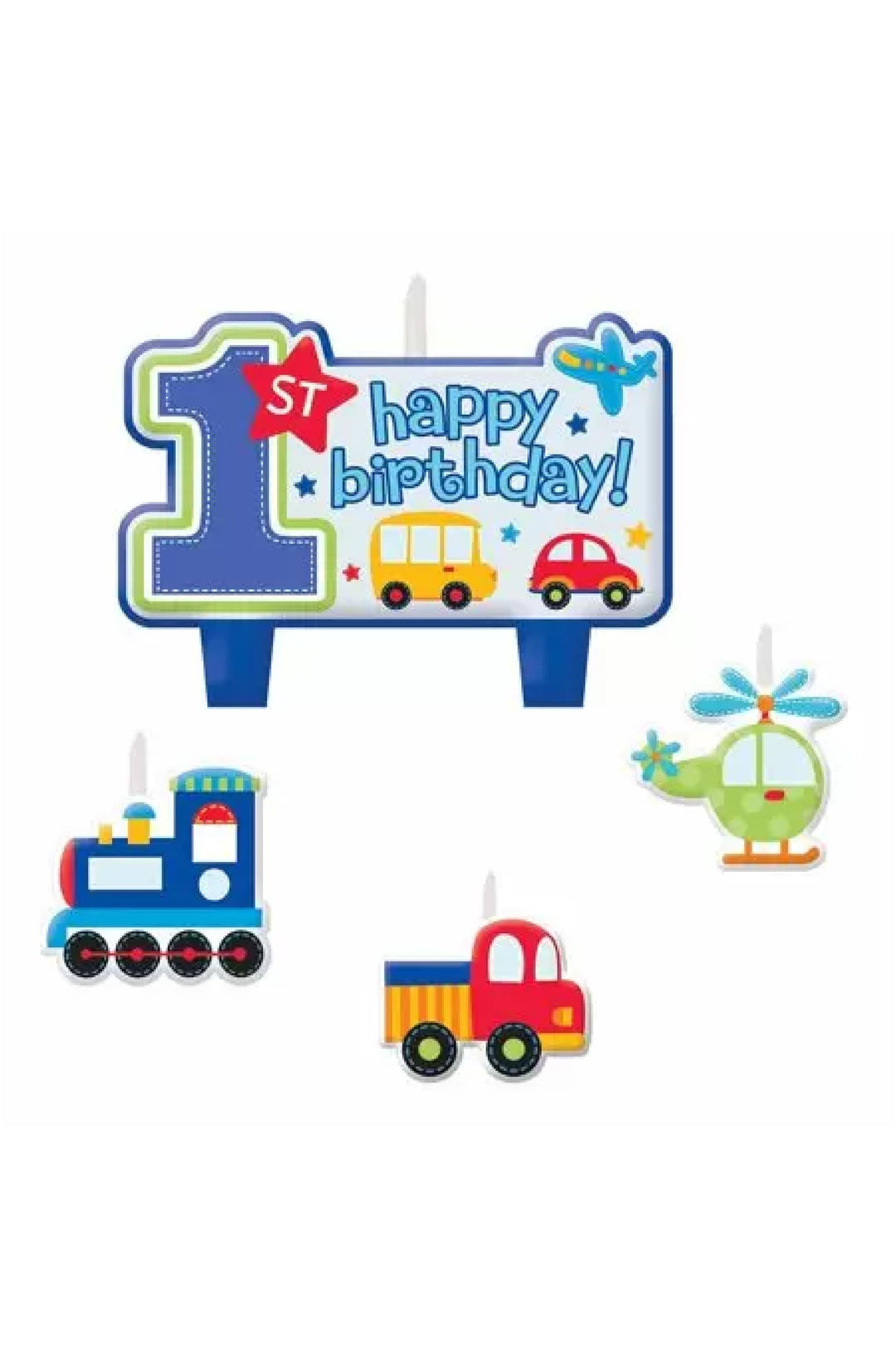 All Aboard Birthday Candle Set 4pcs Ø´Ù…ÙˆØ¹ Ø¹ÙŠØ¯ Ø§Ù„Ù…ÙŠÙ„Ø§Ø¯ - PartyExperts