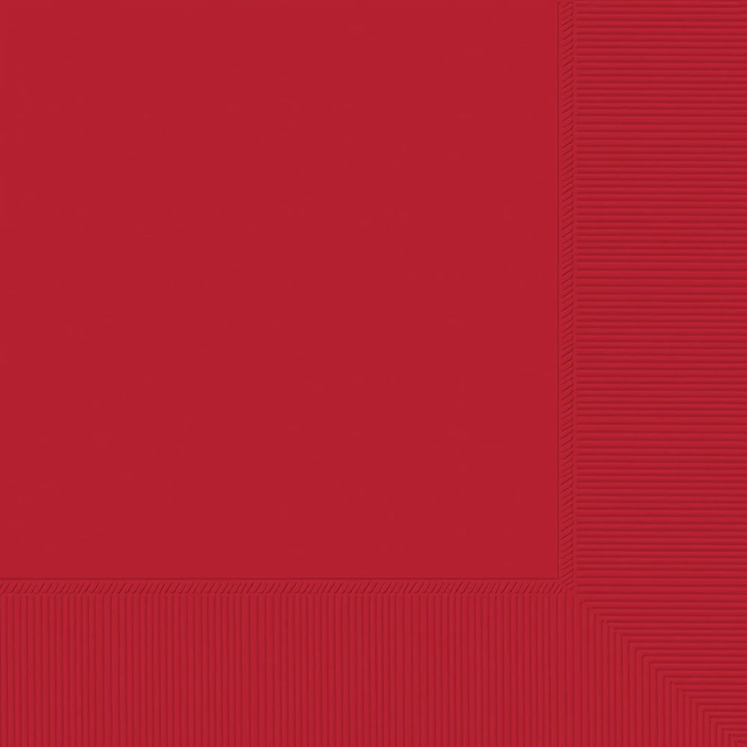 Apple Red 2ply Beverage Napkin 40 counts 40 COUNTS - PartyExperts