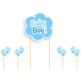 Cake Topper 'Baby Boy' - PartyExperts