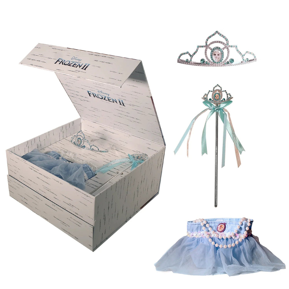 Child Elsa Frozen II Ultra Prestige Costume Box Set - PartyExperts