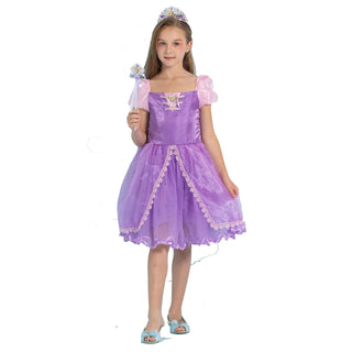 Child Rapunzel Deluxe Dress Costume - PartyExperts