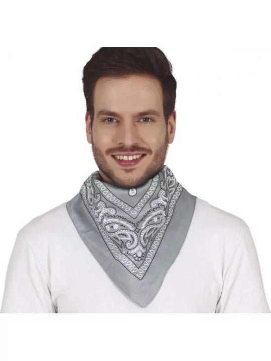 DARK GREY COWBOY SCARF - PartyExperts