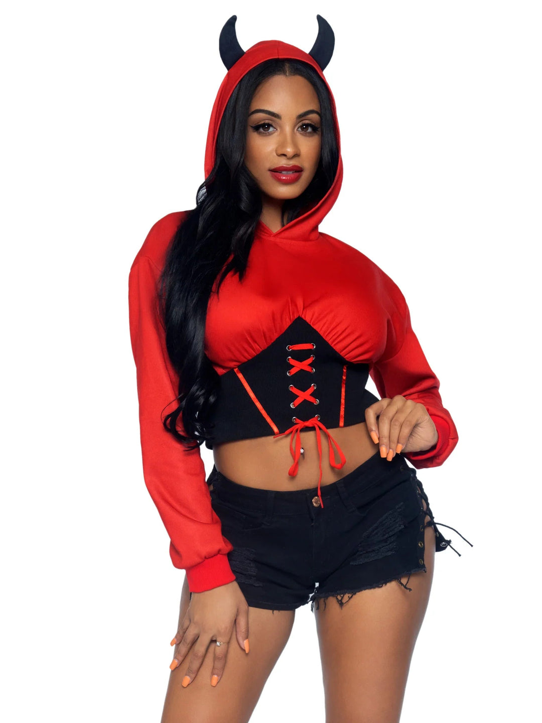 Devil cropped hoodie. 1 - PartyExperts