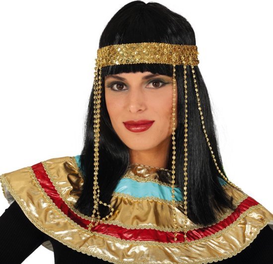 EGYPTIAN WIG WITH HAIRBAND IN BOX - PartyExperts