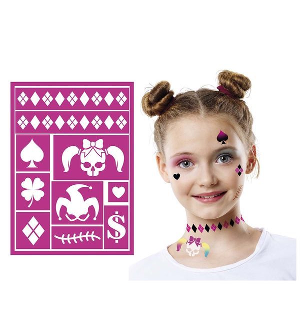 FUXIA CHILDREN'S MAKEUP STENCIL 14X20 CMS - PartyExperts