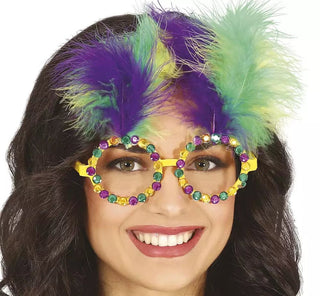GLASSES WITH FEATHERS - PartyExperts