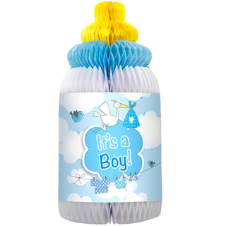 Honeycomb Baby Bottle It's a Boy - PartyExperts