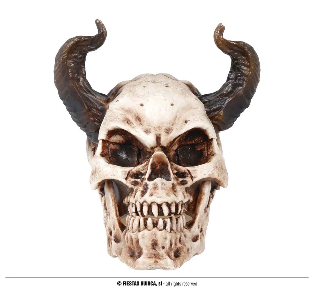 HORNED SKULL 20 CM - PartyExperts