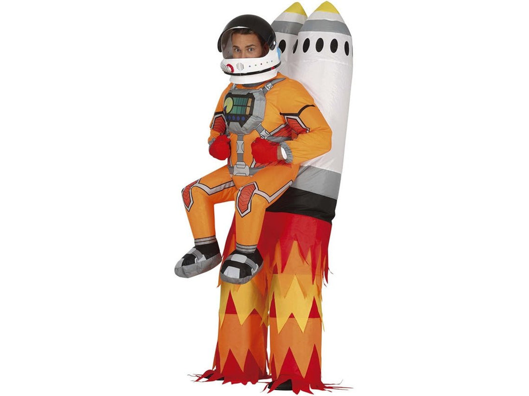 INFLATABLE ROCKET WITH ASTRONAUT COSTUME - PartyExperts