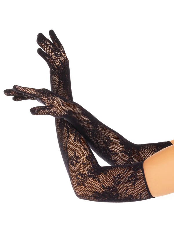 Lace Opera Length Gloves - PartyExperts