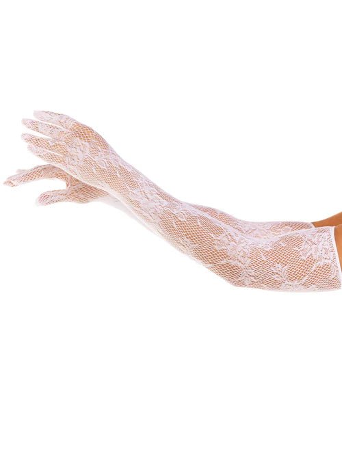 Lace Opera Length Gloves - PartyExperts
