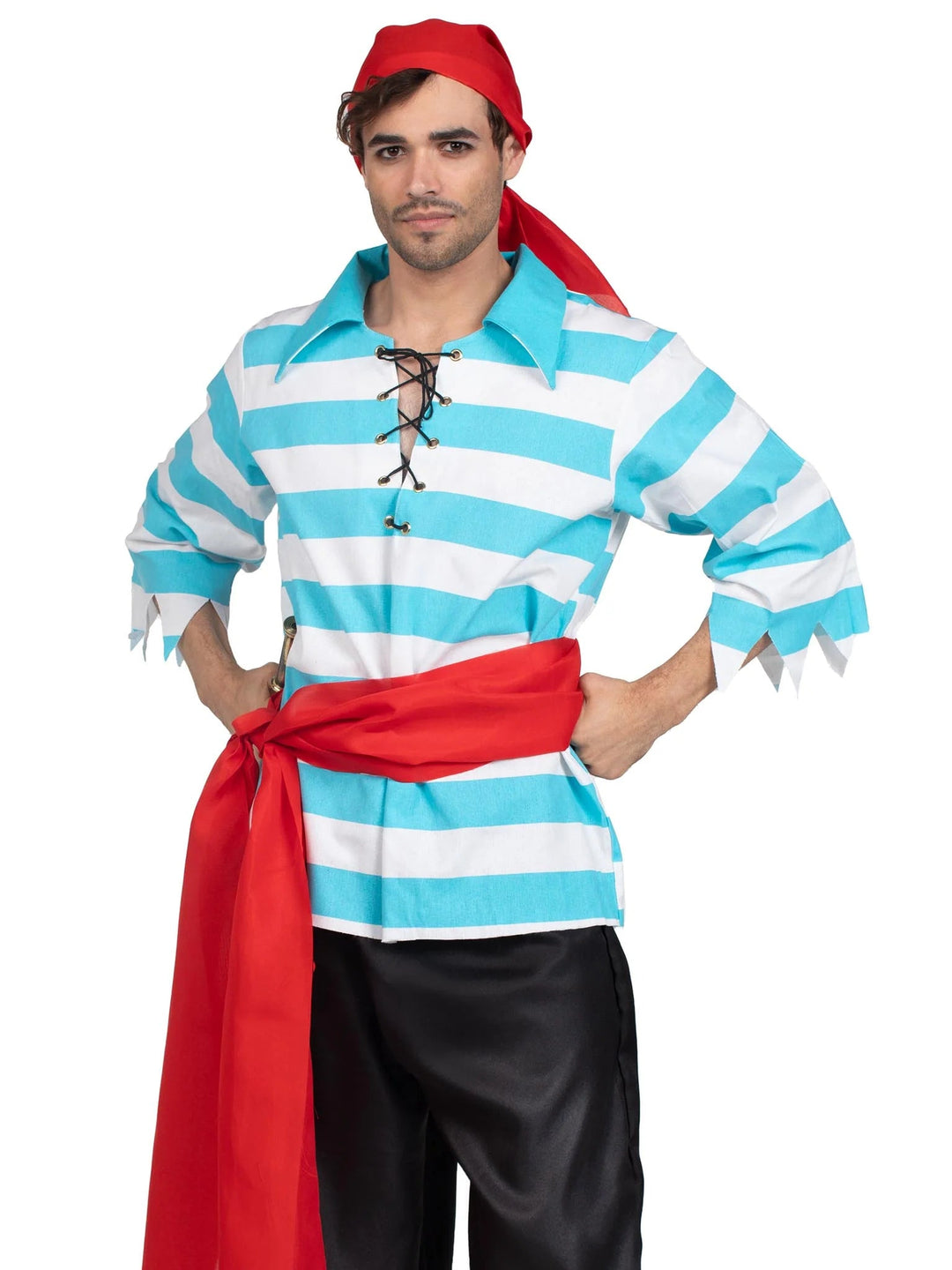 Men's 4 PC Pillaging Pirate Costume - PartyExperts
