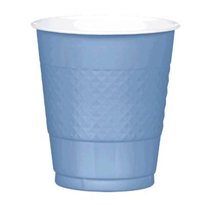 Pastel Blue Plastic Cup 20 - PartyExperts