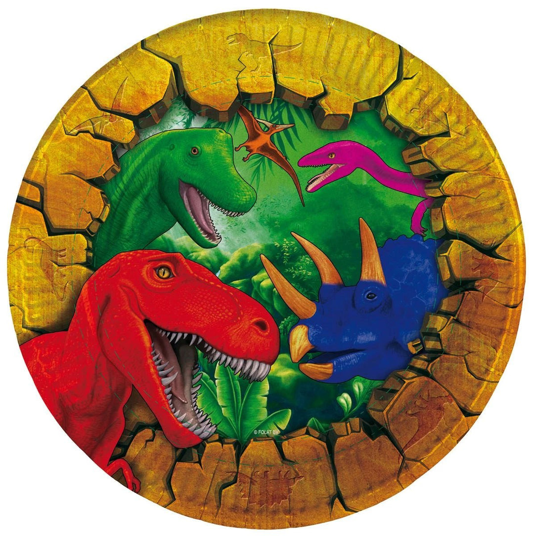 Plates 6 x Dinosaur Lost World Party Plates - PartyExperts