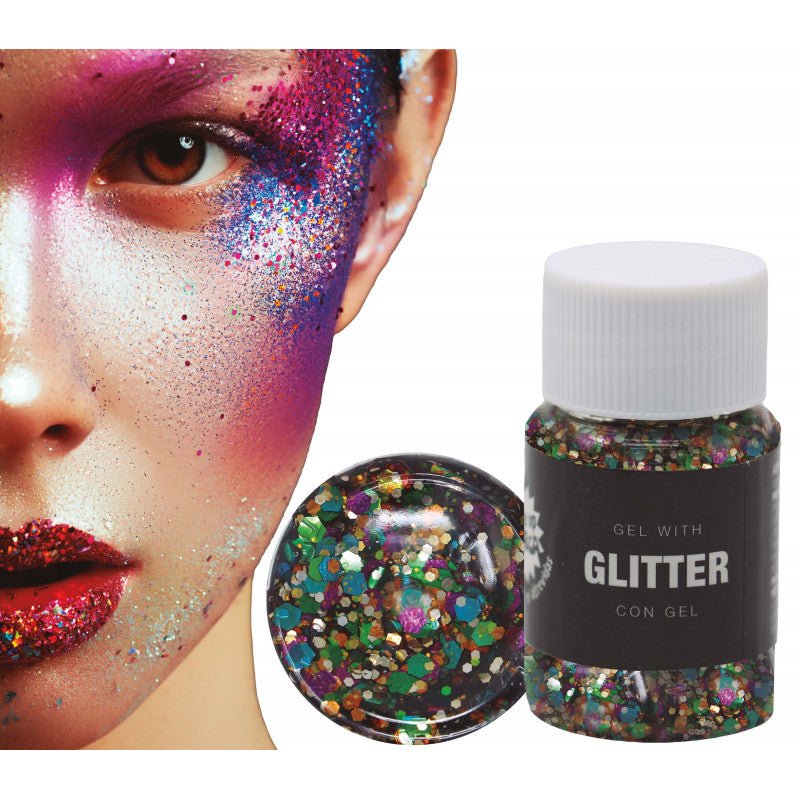 POT GLITTER - GEL MULTICOLOR - PartyExperts