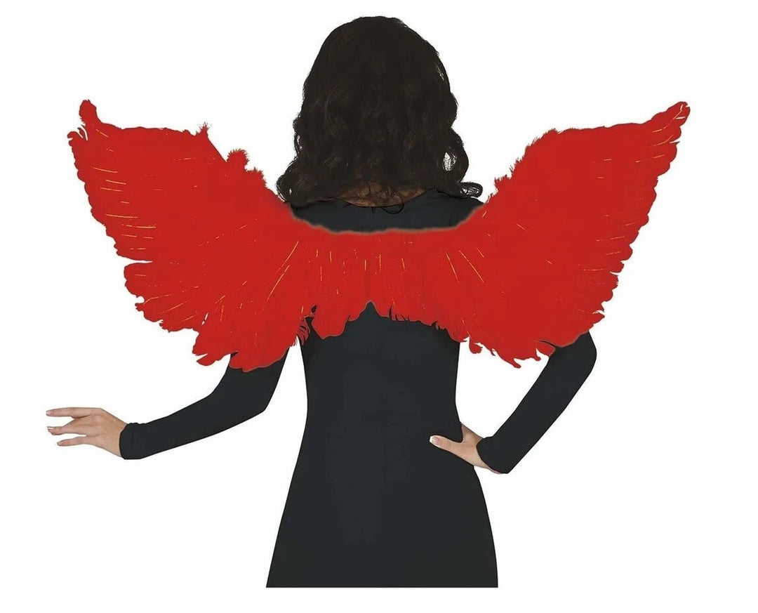 RED FEATHERS WINGS 106 CMS - PartyExperts