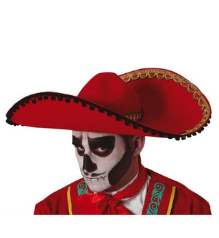 RED FELT MEXICAN HAT - PartyExperts
