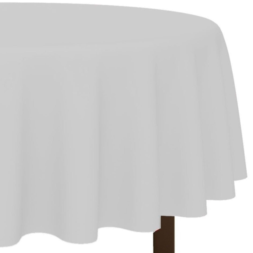 Tablecover Round 84in Diameter White - PartyExperts