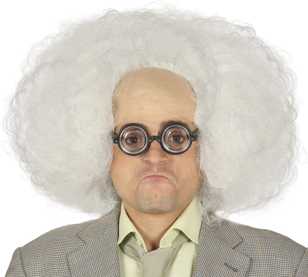 White Bald Wig - PartyExperts
