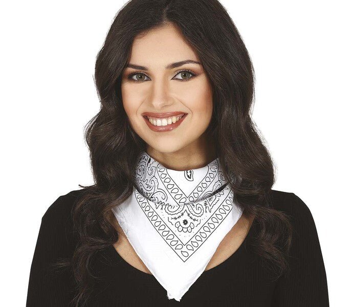 WHITE DENIM SCARF - PartyExperts