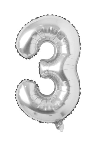 16 INCH FOIL NUMBER 3 - PartyExperts