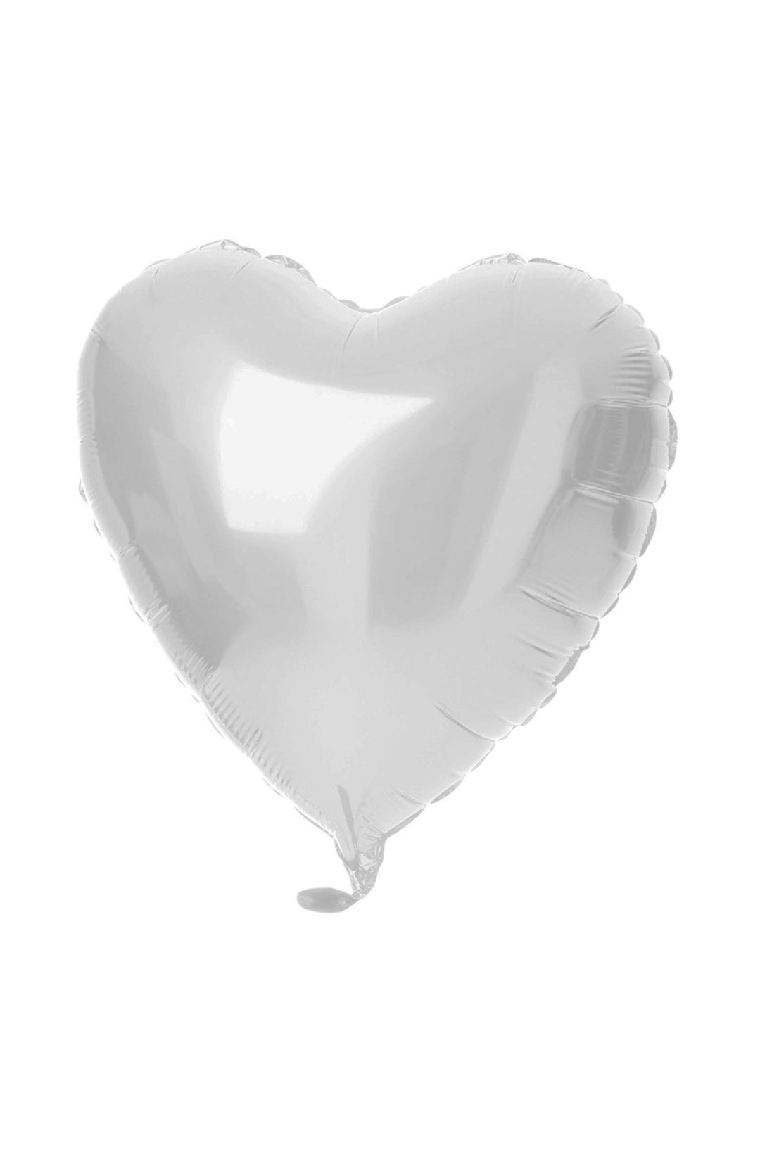 18in/45cm Heart Matte White - PartyExperts