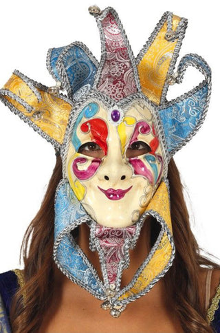 Colorful Venice Mask with Bells.