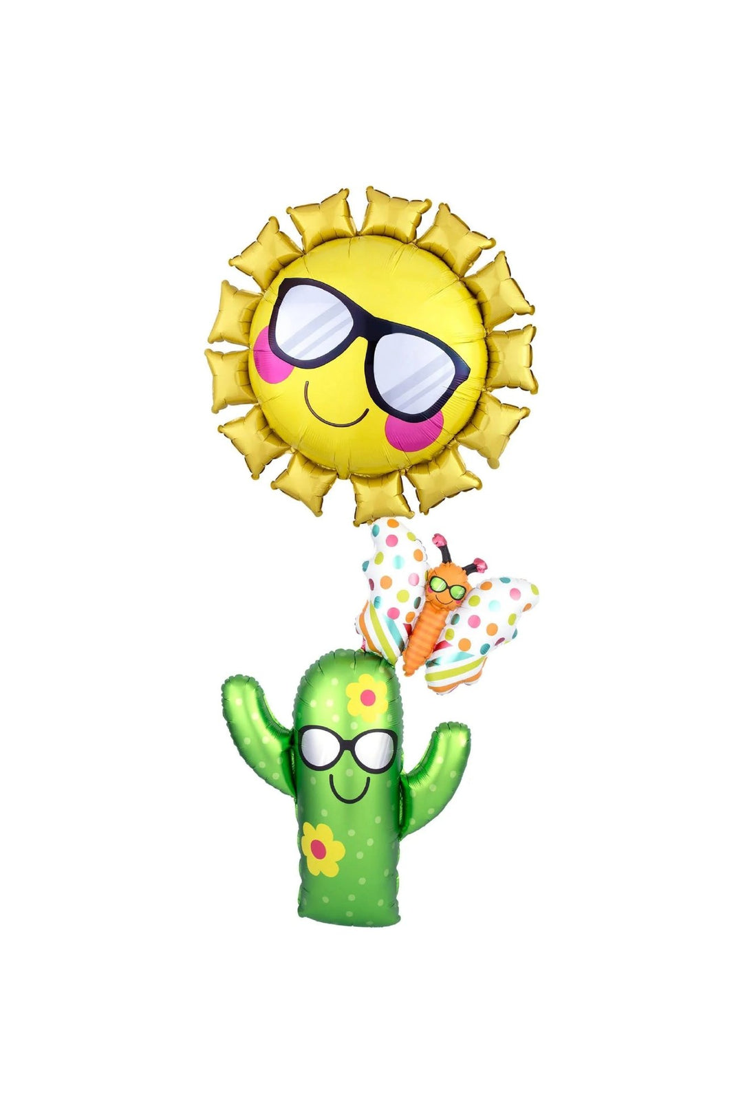 28X63 INCH GIANT FOIL SUN CACTUS - PartyExperts