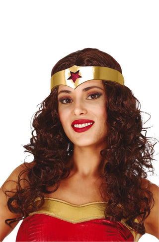 Superheroine Wig with Hairband.