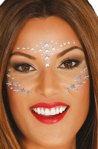 ADHESIVE STAR FACE JEWELLERY , style : 15831 - PartyExperts