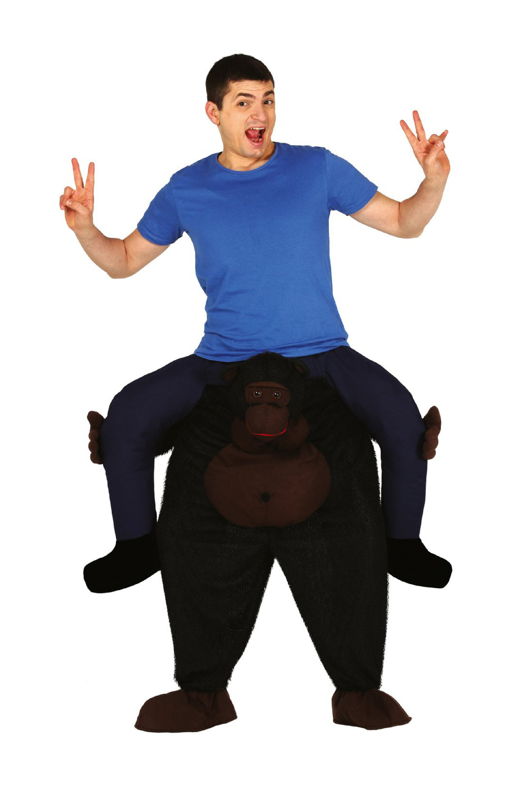 ADULT CARRY ME GORILLA COSTUME, L 52-54 - PartyExperts