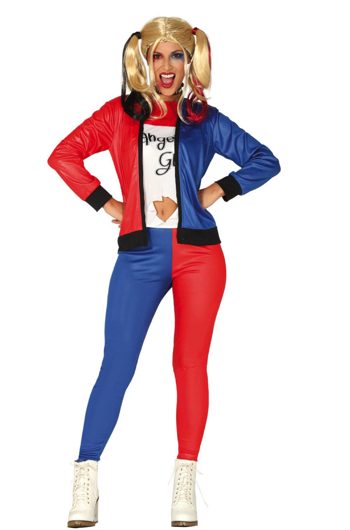 Adult Dangerous Girl Harley Quinn Costume.