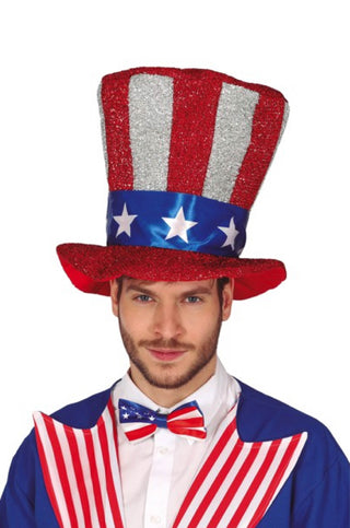 AMERICAN FLAG TOP HAT - PartyExperts
