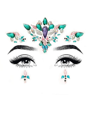 Aria adhesive face jewels sticker..
