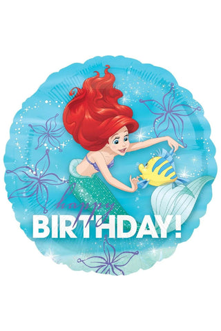 Ariel Dream Big Happy Birthday Foil Balloon 18in - PartyExperts