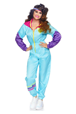 Awesome 80s Track Suit Costume For Women - PartyExperts