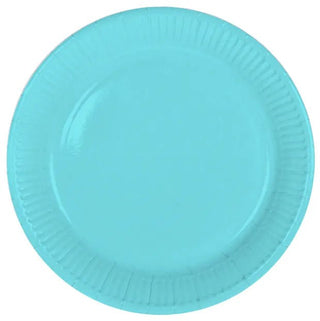 Baby Blue Disposable Plates - PartyExperts