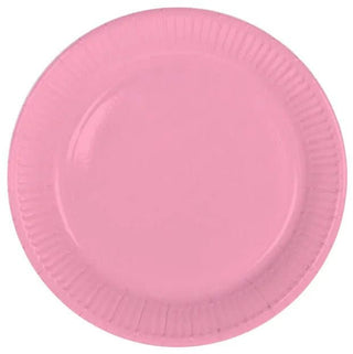 Baby Pink Disposable Plates - PartyExperts