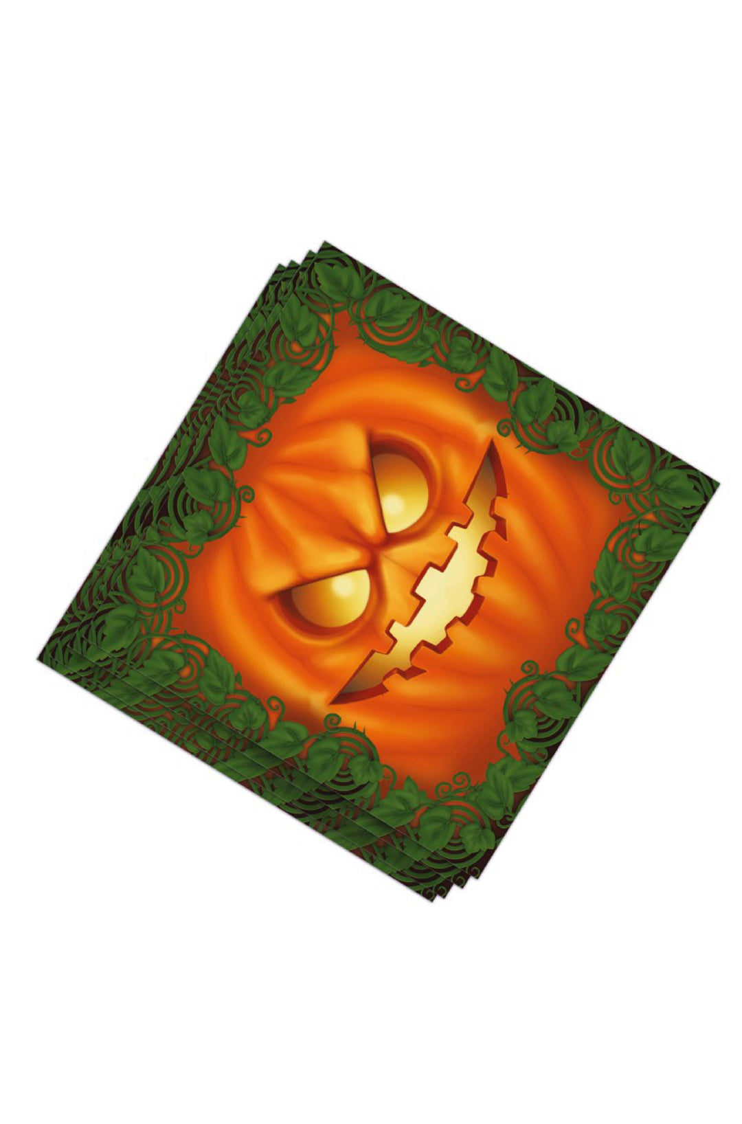 20 Pumpkin Halloween Napkins.