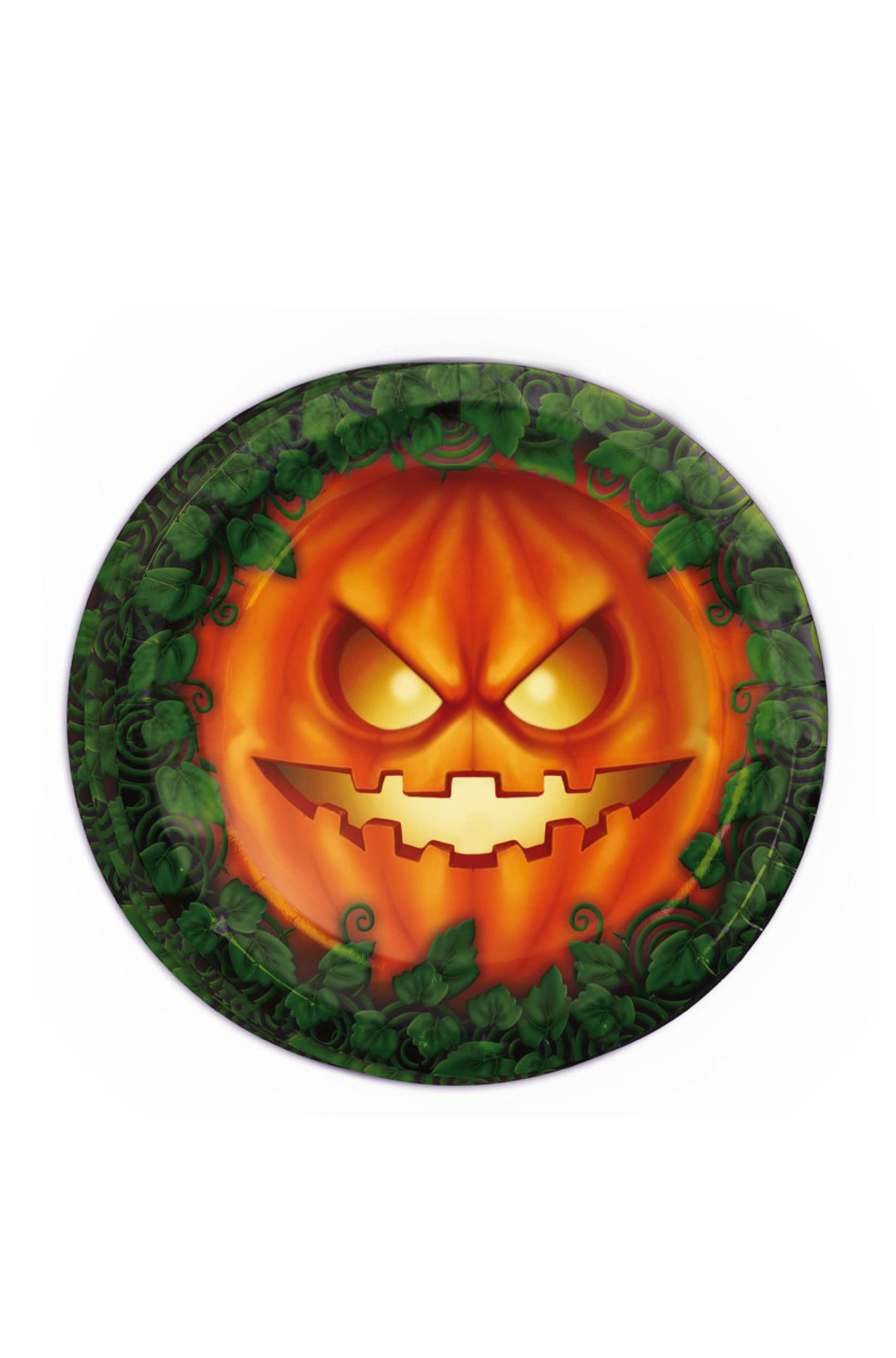 8 Pumpkin Halloween Plates.