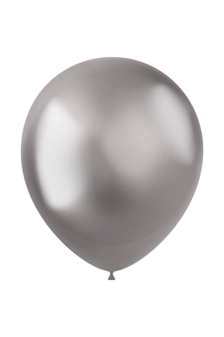 Balloons Intense Silver - 10 pieces - PartyExperts