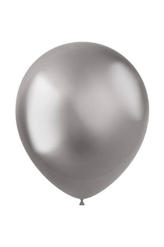 Balloons Intense Silver - 50 pieces - PartyExperts