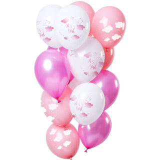Balloons 'It's a girl' Pink - PartyExperts