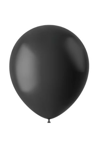 Balloons Midnight Black Matt - 10 pieces - PartyExperts