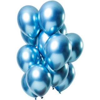 Balloons Mirror Effect Blue - PartyExperts